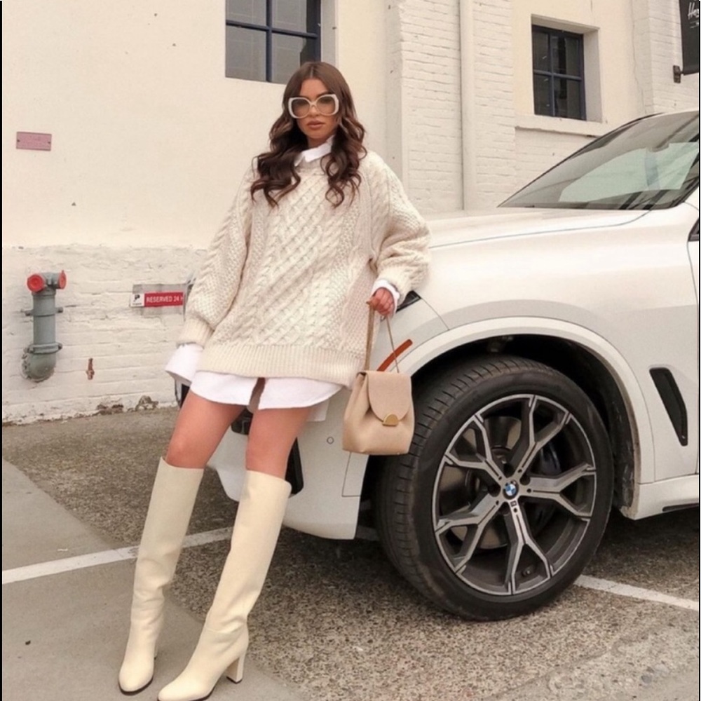 H&M, thick cable knit sweater, NWOT